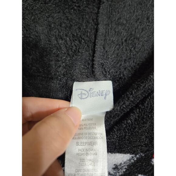 Disney small women's Minnie mouse one piece fleece pajamas - Picture 8 of 10